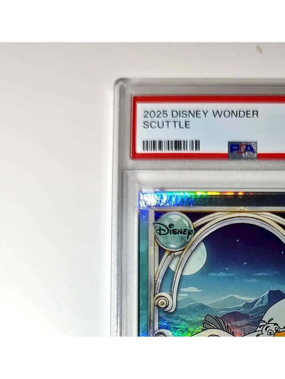 Scuttle 2025 Topps Disney Wonder #123 Diamond Card The Little Mermaid PSA 8